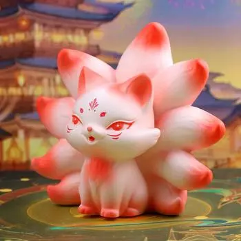 1 шт., креативная девятихвостая лиса, стильная копилка большой емкости, водонепроницаемая копилка, украшение для дома, рождественские подарки, подарок на День благодарения красный