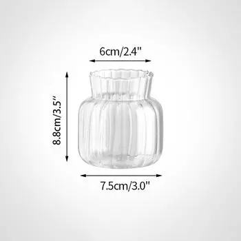 1 шт., креативная гидропонная бутылка для террариума, ваза, цветочный горшок, прозрачное стекло, скандинавский стиль