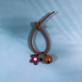 1 шт. креативная конфетная цветная пятиконечная звезда цветок кабельный хомут брелок сумка кулон подарок кулон кольцо колокольчик аксессуары своими руками кофейный