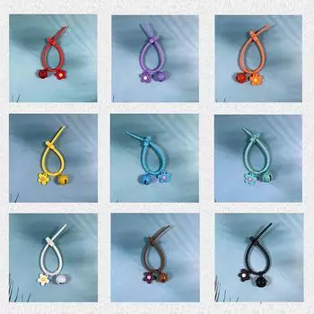 1 шт. креативная конфетная цветная пятиконечная звезда цветок кабельный хомут брелок сумка кулон подарок кулон кольцо колокольчик аксессуары своими руками светло-зеленый