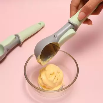 1 шт. креативная ложка для мороженого двойного назначения, шариковая лопатка для мороженого, кухонные гаджеты, ложка для мороженого, фруктовая ложка, шариковая лопатка