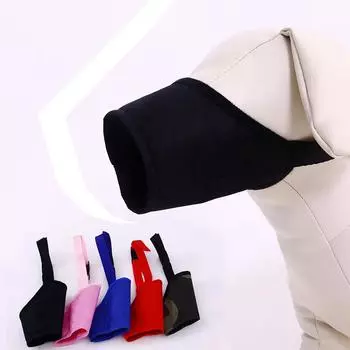 1 шт., креативная маска для рта для домашних животных, нейлоновые ремни, регулируемая защита от жевания рта, против укуса коры 1 синий