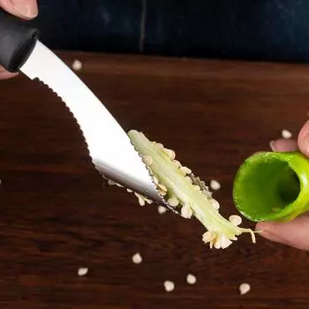 1 шт. креативная нарезка для перца, нержавеющая сталь, устройство для удаления семян перца, устройство для удаления сердцевины из помидоров, устройство для резки овощей и фруктов 1pc