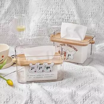 1 шт. креативная простая прозрачная подъемная коробка для салфеток в гостиную, ящик для бумаги, коробка для хранения салфеток из бумажных салфеток, украшение для дома A