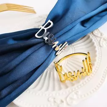 1 шт., креативная пряжка для салфеток с буквами