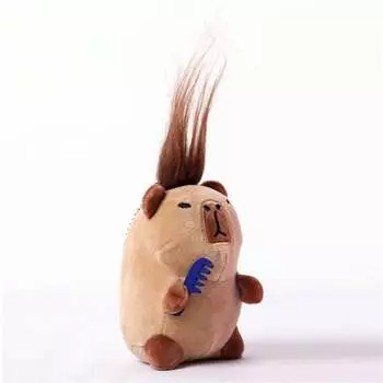 1 шт. Креативная пушистая кукла в виде жареной картошки, плюшевая игрушка, брелок для ключей автомобиля, подвеска для сумки, мультяшная подвеска в виде животного, подарок для пары