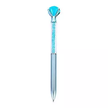1 шт., креативная шариковая ручка с бриллиантами, черные чернила, школьные и офисные канцелярские принадлежности золотой
