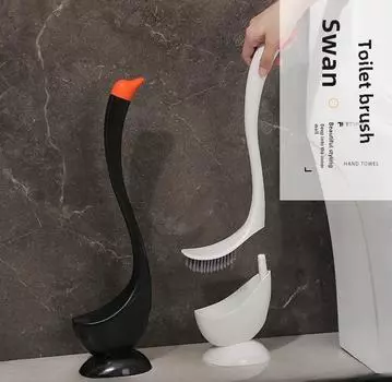 1 шт. Креативная туалетная щетка с быстрым сливом, изгибом, без мертвых углов, легко чистить, экономит труд и удобен в использовании, принадлежности для ванной комнаты синий