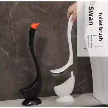 1 шт. Креативная туалетная щетка с быстрым сливом, изгибом, без мертвых углов, легко чистить, экономит труд и удобен в использовании, принадлежности для ванной комнаты синий