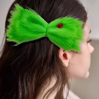 1 шт. креативная заколка для волос головной убор рождественская девушка зеленые заколки для волос