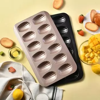 1 шт., креативное антипригарное покрытие, 12 последовательных форм для торта, форма для шампанского, золотая форма для домашней выпечки, формы для закусок чёрный