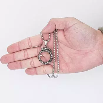 1 шт., креативное готское популярное ожерелье с драконом, мужское ретро-кулон, ювелирные изделия, аксессуары для пламени, подарок