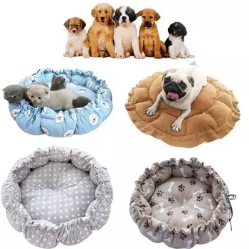 1 шт. креативное мягкое теплое гнездо двойного назначения подушка для домашних животных кровать-гнездо для домашних животных подушка для собак для кошек щенков товары для животных теплая и удобная S-diameter45cm
