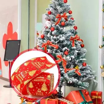 1 шт. креативные классические рождественские ленты ручной работы праздничная ткань ремесло напечатанная подарочная упаковка