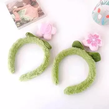 1 шт. креативные плюшевые повязки для волос с цветком ягненка для девочек и женщин, милые корейские головные уборы, обручи для волос, аксессуары для волос, украшения 10