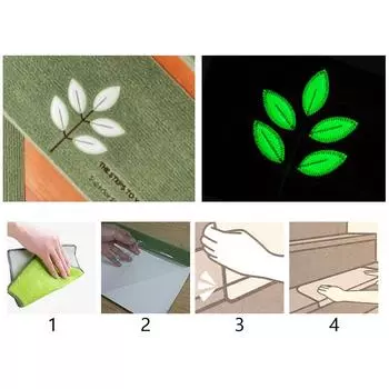 1 шт. креативные высококачественные защитные коврики для лестниц самоклеящиеся светящиеся нескользящие