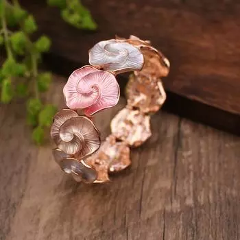 1 шт. креативный абстрактный браслет с розой, ювелирные изделия из цинкового сплава, элегантный винтажный стиль, подходящий для женщин, летних свиданий, декор для рук розовый