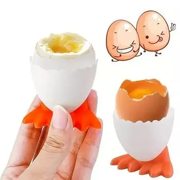1 шт. Креативный держатель для яиц в форме скорлупы яйца, подставка для яиц, безопасный полипропиленовый материал, вспомогательная посуда, подставка для яиц