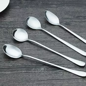 1 шт., креативный кухонный инструмент с длинной ручкой, столовые приборы, ложка для кофе, высококачественный ювелирный аксессуар Sharp