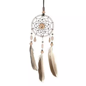 1 шт. креативный ловец снов ручной работы с перьями и ракушками подвеска для автомобиля подвесное украшение