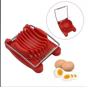 1 шт. креативный необычный многофункциональный резак для яиц, бытовой кухонный аксессуар из нержавеющей стали HMM красный