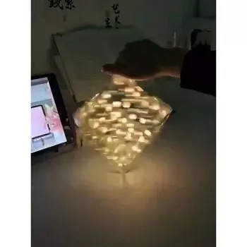 1 шт. креативный сделай сам тюльпан цветок морской куб маленький ночник материал набор для подруги подарок спальня спальный настольная лампа ручная работа ремесло розовый