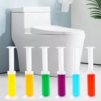 1 шт. креативный шприц, цветной туалетный гель с ароматом лимона, апельсина, розы, океана, дезодорант для туалета, чистящее средство Marine fragrance
