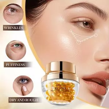1 шт., крем для век с ретинолом, увлажняющий крем для век, портативный крем для век в ботаническом флаконе, уход за кожей, средства по уходу за кожей вокруг глаз с растительными экстрактами 35g