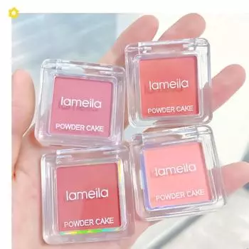 1 шт., кремовая палитра для румян, матовый мерцающий блеск, пигментированные тени для макияжа, пудра, водостойкая косметическая палочка для глаз, макияж для женщин, румяна