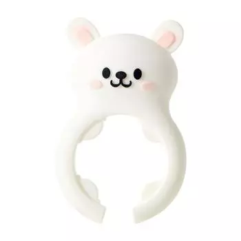 1 шт. Кролик Портативный Силиконовый Зажим для Крышки Кастрюли с Защитой от Перелива, Защита от Ожогов, Подставка для Ложки, Опорная Стойка, Кухонный Универсальный Зажим для Лопатки 1PCS