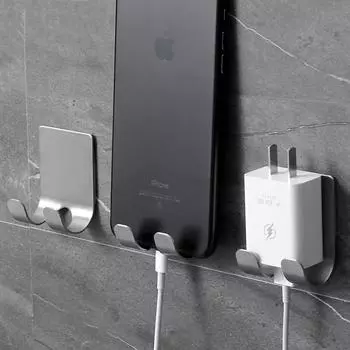 1 шт. крючок для бритвы из нержавеющей стали, настенный клей для бритья, держатель для хранения полки для ванной комнаты, кухни, органайзера