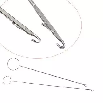 1 шт. крючок для вязания крючком из нержавеющей стали, петля, поворотный механизм, тканевые трубки, ремешок, полоски, ручная работа, инструмент для квилтинга, швейные принадлежности 17.8cm