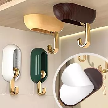 1 шт. крючок, прочный клей, настенный несущий бесследный крючок, прикрепленный к стене, перфорированный белый