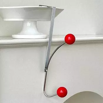 1 шт. крючок железный оригинальность кремовый цвет кремовый ветер хранение практичный не требует перфорации крючок за дверью пальто шляпа крючок красный