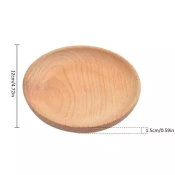 1 шт. Круглая обеденная тарелка из бука, поднос для десертов в западном стиле, органайзер для фруктов и сухофруктов, домашний декор