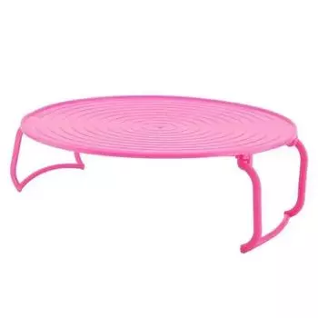 1 шт. Круглая складная кухонная принадлежность для приготовления на пару, экологически чистая подставка для подносов, для микроволновой печи