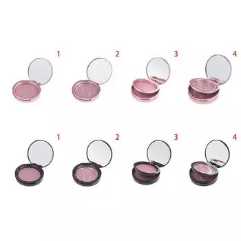 1 шт. круглая упаковочная коробка для накладных ресниц, простая коробка для ресниц 74*17mm розовый