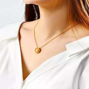 1 шт. круглое ожерелье на удачу из титановой стали, религиозные амулеты, буддийские украшения, подвеска с мантрой, ожерелья с буддой, цепочка на ключицу