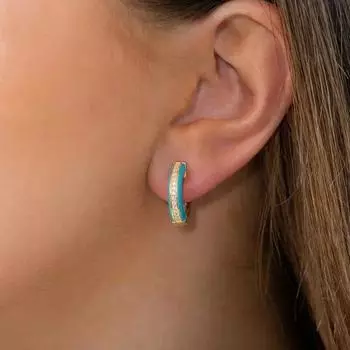 1 шт., круглые серьги-кольца с геометрическим хрящом, цветной эмалью и цирконием для женщин, очаровательные серьги из нержавеющей стали с цирконием, круглые серьги INS ювелирные изделия