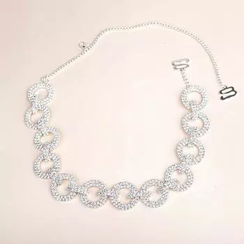 1 шт. круглые стразы бюстгальтер бретельки полые нижнее белье украшения модное платье ювелирные изделия свадебный наряд серебряный