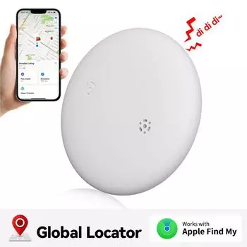 1 шт. круглый ITAG глобальный трекер IP67 Pet Kids Key Wallet умный искатель объектов для IOS чёрный