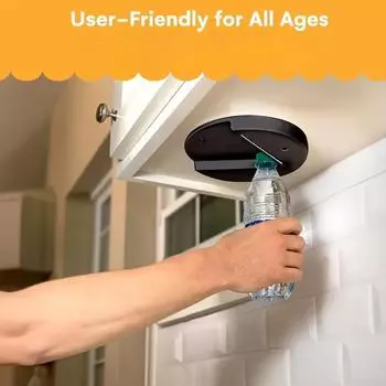 1 шт. Круглый консервный нож для кухонного шкафа, нижняя крышка, открывалка для бутылок, открывалка для нижнего конца стола 2 holes белый