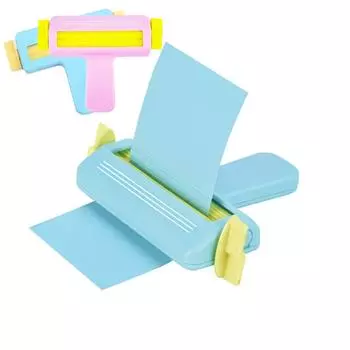 1 шт. Круглый ручной инструмент для скрапбукинга своими руками - Машина для тиснения бумаги с тиснителем для скрапбукинга, материал ПВХ One Size синий