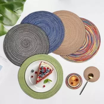1 шт круглый термостойкий противоскользящий коврик нескользящий кухонный стол украшение обеденный стол коврик 30cm