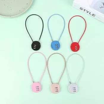 1 шт. круглый замок для шлема мотоцикла противоугонный удлиненный тросовый замок электрический замок для мотоцикла замок с паролем для шлема велосипеда чёрный