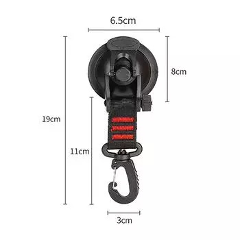1 шт., крюк для крепления палатки на открытом воздухе, прочный якорь с присоской, прочный крепежный элемент для кемпинга, тент, брезент, карабин, инструменты для отдыха на открытом воздухе красный