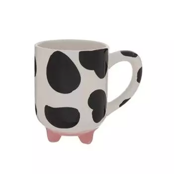 1 шт., Кружка для кофе с забавным принтом коровы, Керамические кофейные чашки, Чашки для воды, Летняя и зимняя посуда, Подарки 500ml