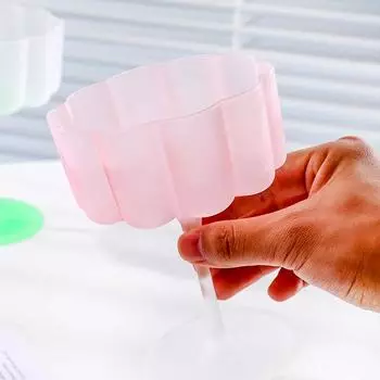 1 шт. Кружка для коктейля, бокал для конфет, пудинга, бокал для мороженого, десертный бокал на ножке, лепестковый кружевной бокал