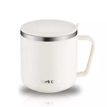 1 шт., Кружка для молока и кофе с крышкой, Кофейные чашки из нержавеющей стали 304, 400 мл/13,5 унции Двустенные стаканы для воды, Летняя и зимняя посуда для напитков 400ml