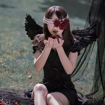 1 шт. крылья ангела белые черные перьевые крылья для взрослых детей подарок на день рождения косплей